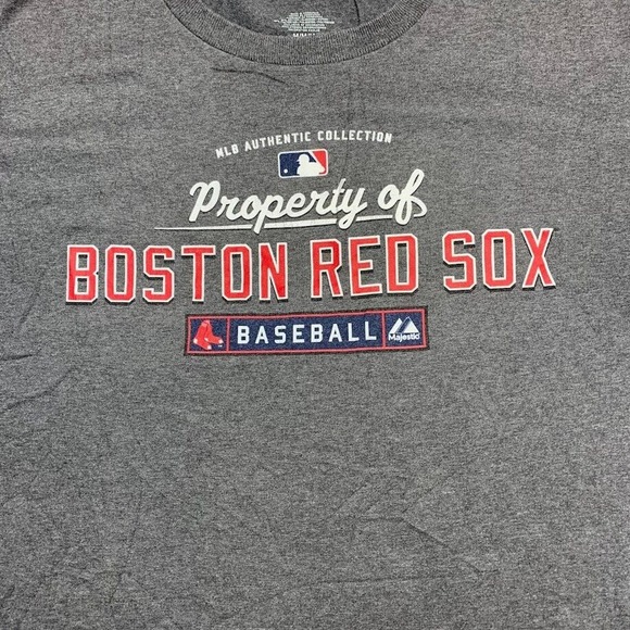 MLB Boston Red Sox Baseball Authentic Tee Thrifted Vintage Style Size M - Picture 4 of 9